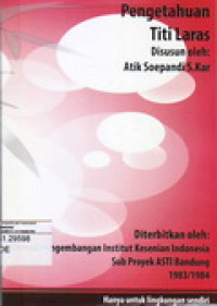 Image of Pengetahuan Titi laras